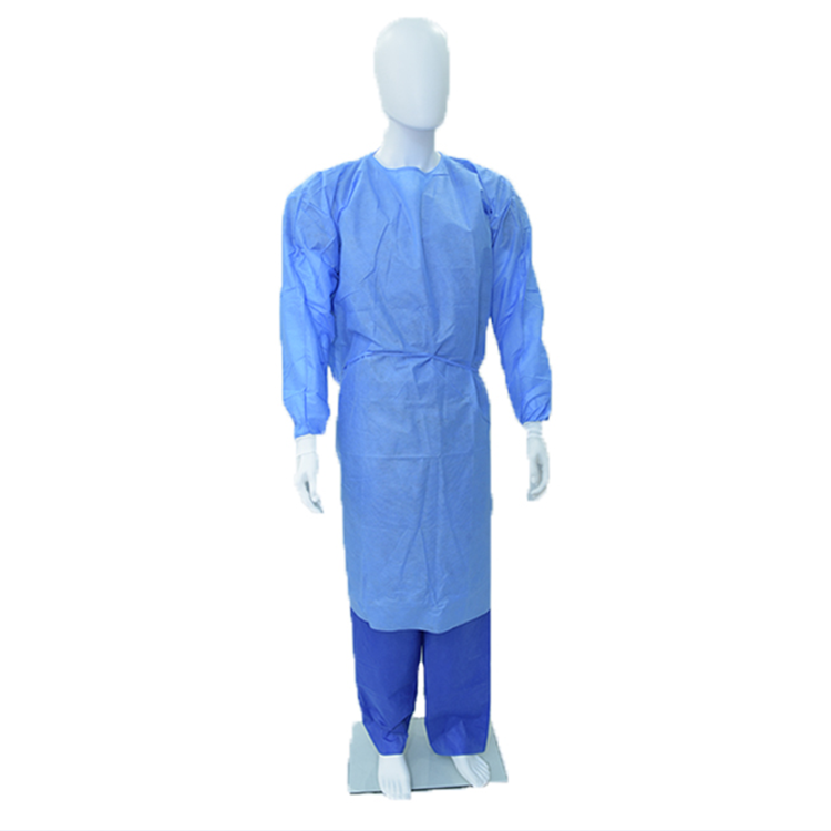 [CV00113-MB40TKC] Clearview SMS Isolation Gowns with Knitted Cuffs (Medium)