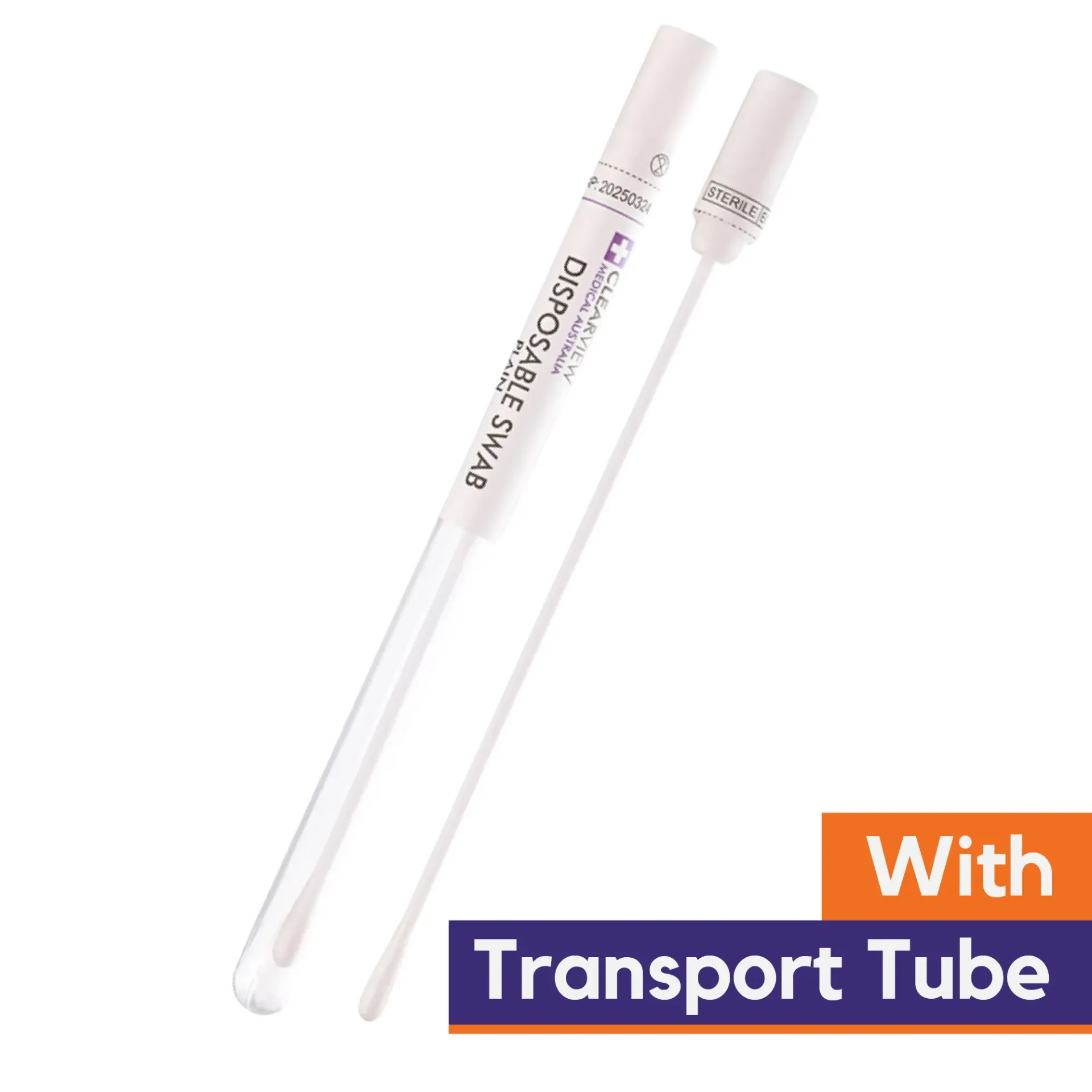 [CV00073] Clearview Plain Swab with Transport Tube